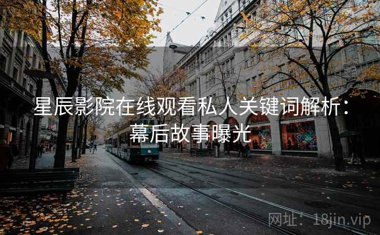 星辰影院在线观看私人关键词解析：幕后故事曝光